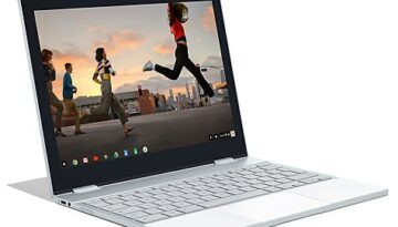 Google Pixelbook laptop sideprofile