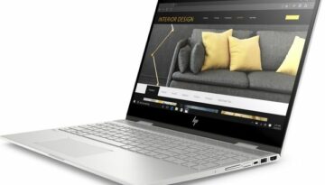 HP Envy x360 156 aspect view