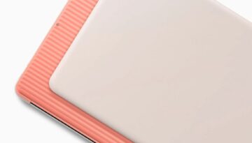 Google Pixelbook Go Pink Front and Back