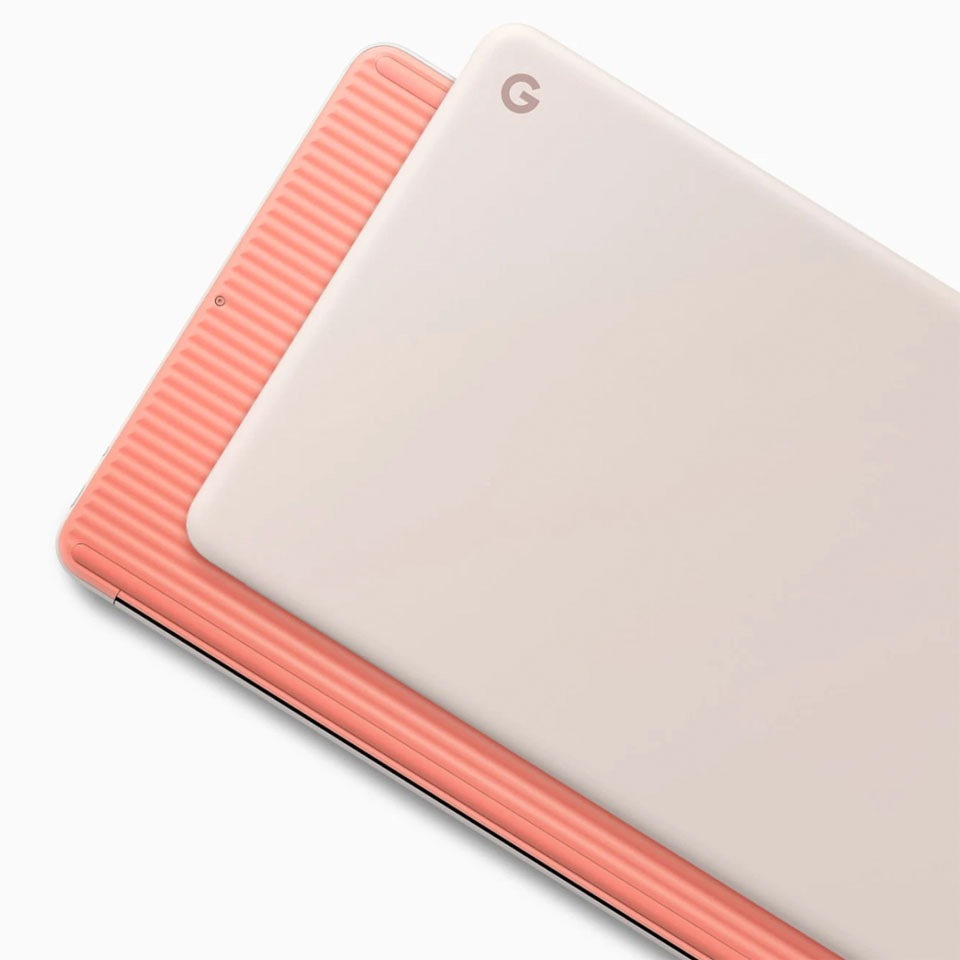 Google Pixelbook Go Pink Front and Back