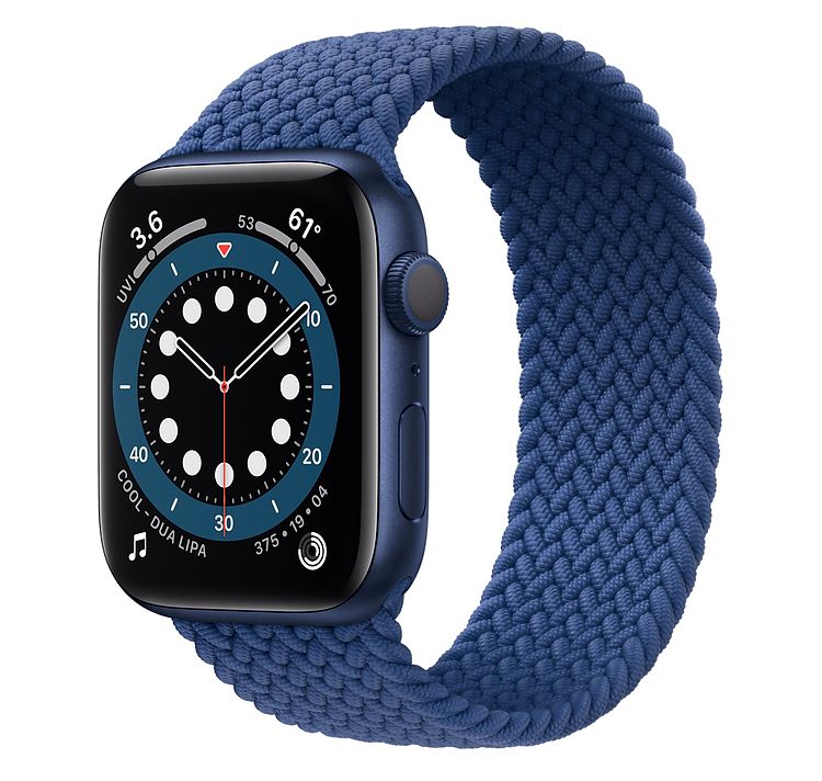 Apple Watch S6 Aluminium Blue Braided Loop