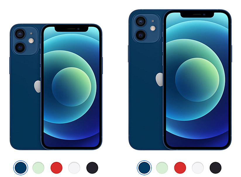 iPhone 12 Mini vs iPhone 12 Size Comparison