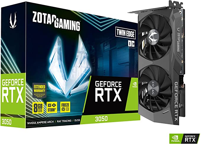 ZOTAC Gaming GeForce RTX 3050 Twin Edge OC 8GB