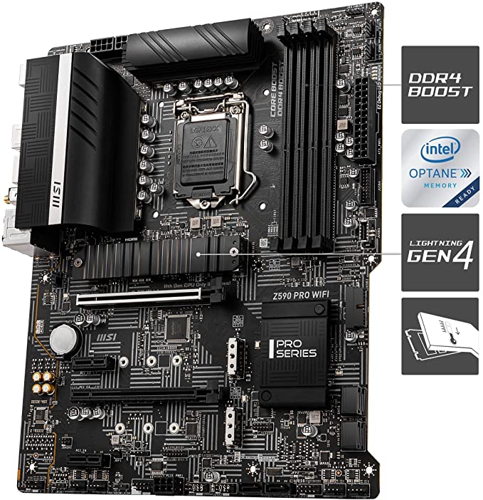 MSI Z590 PRO WiFi ProSeries Motherboard