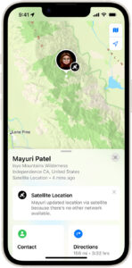 Use Find My to share your location via satellite