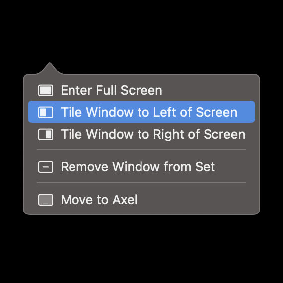 Split View on MacOS