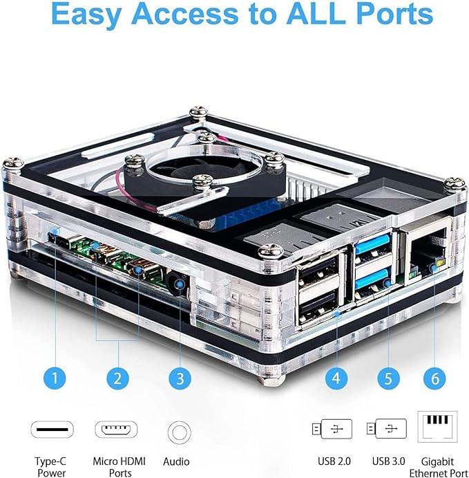 Marstudy Raspberry Pi 4 Case