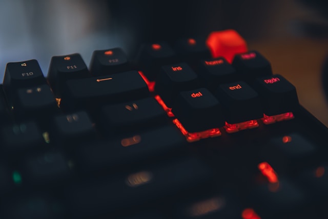 Mechanical Keyboard with Red Back Light