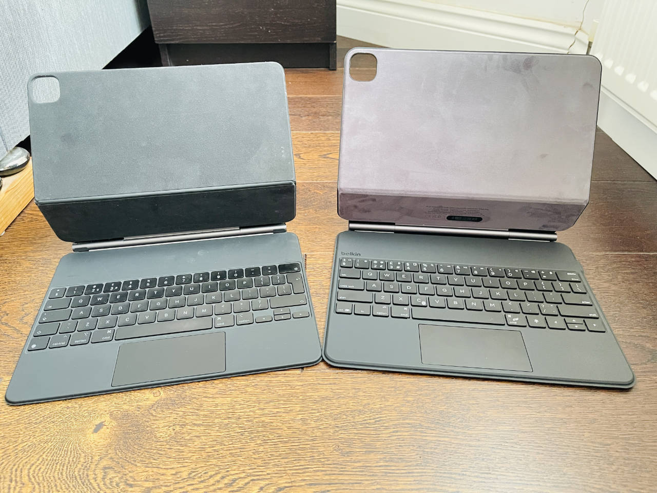 Belkin and Magic Keyboard Side By Side