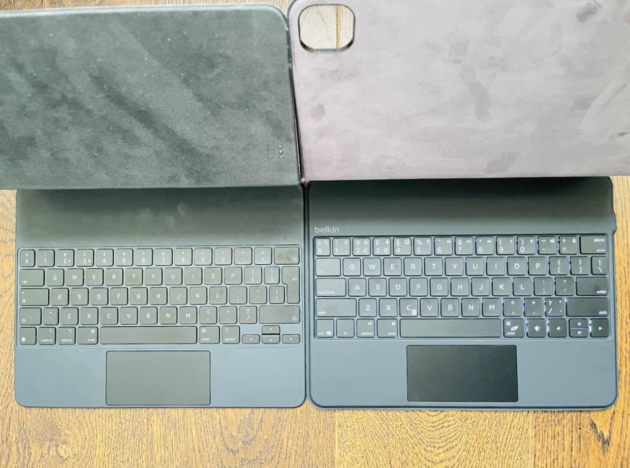 Belkin and Magic Keyboard Side By Side