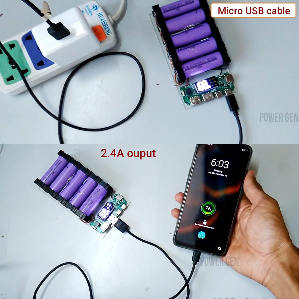 Charging Discharging Mobile Power Bank